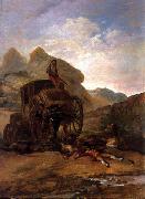 Francisco de Goya Asalto de ladrones oil